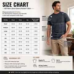🔥CHT Men's K87 Workwear Loose Fit Heavyweight Short-Sleeve Pocket T-Shirt