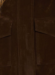 Double Life Funnel Neck Cargo Jacket Chocolate
