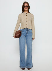 Dog Days Mid Rise Straight Leg Jeans Light Blue Wash