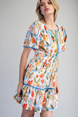 Leilani Tropical Mini Dress