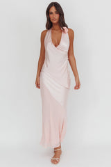 Easy Love Contrast Maxi Skirt Pink