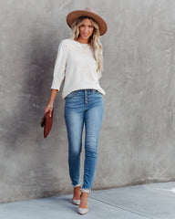Carter Puff Sleeve Knit Top - Cream