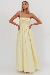 Love Songs Back Bow Maxi Dress Butter