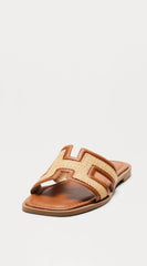 Valenza H Flat Sandal - Brown