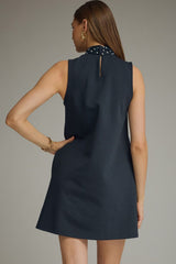 Paige Scarf-Tie Mini Dress