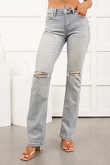 Olly Mid Rise Bootcut Cello Jeans (Light Wash)