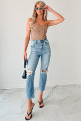 Delphine Distressed Straight Leg Cello Jeans (Light)