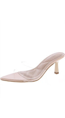 Malina Heeled Mules - Nude
