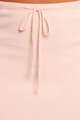 Beatrice Knitted Skirt - Peach