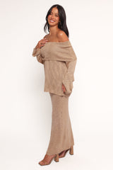 Indya Knit Skirt - Mocha