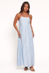 Bennie Midi Dress - Pale Blue