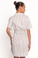 Hayes Mini Dress - Blue Stripe