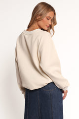 Farmers Market Sweatshirt - Cream