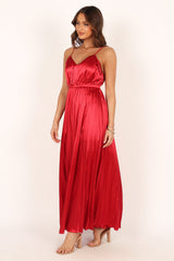 Eden Wide Leg Jumpsuit - Red