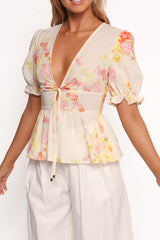 Duchess Top - Pink Floral