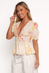 Duchess Top - Pink Floral