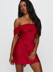 Adoration Mini Dress Red