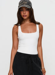 Baseline Rib Bodysuit White