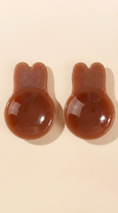 Bunny Ears Silicone Pasties - Mocha