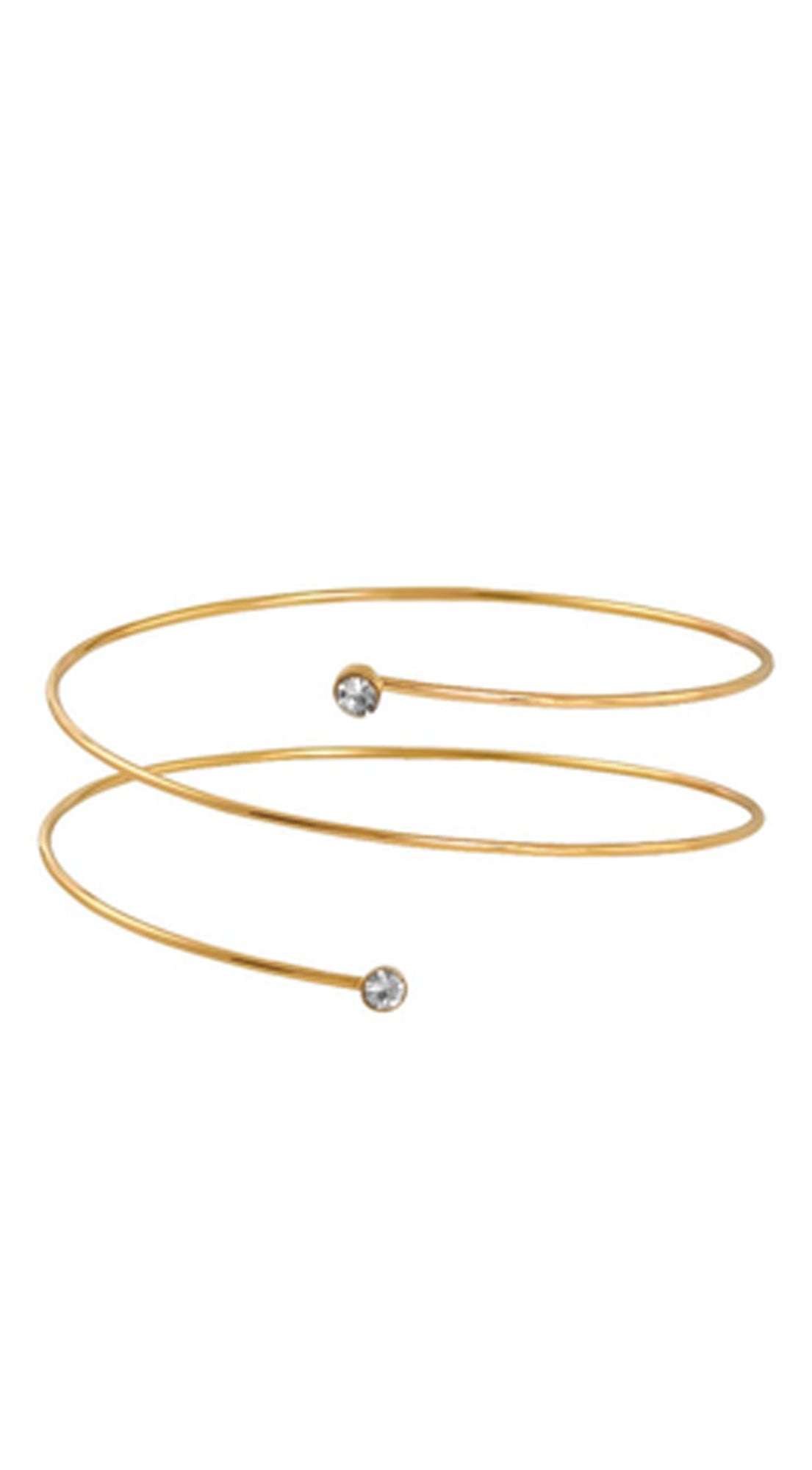 Kiki Triple Wrap Arm Cuff Bracelet- Gold