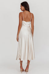 Lake Como A-Line Midi Dress Champagne
