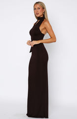 Sugar High Maxi Dress Chocolate
