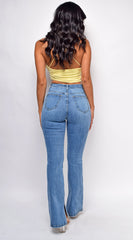 Galia Yellow Halter Top