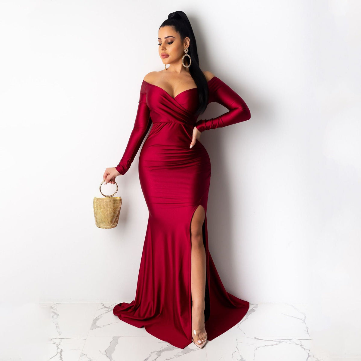 Eva Off The Shoulder Mermaid Dress