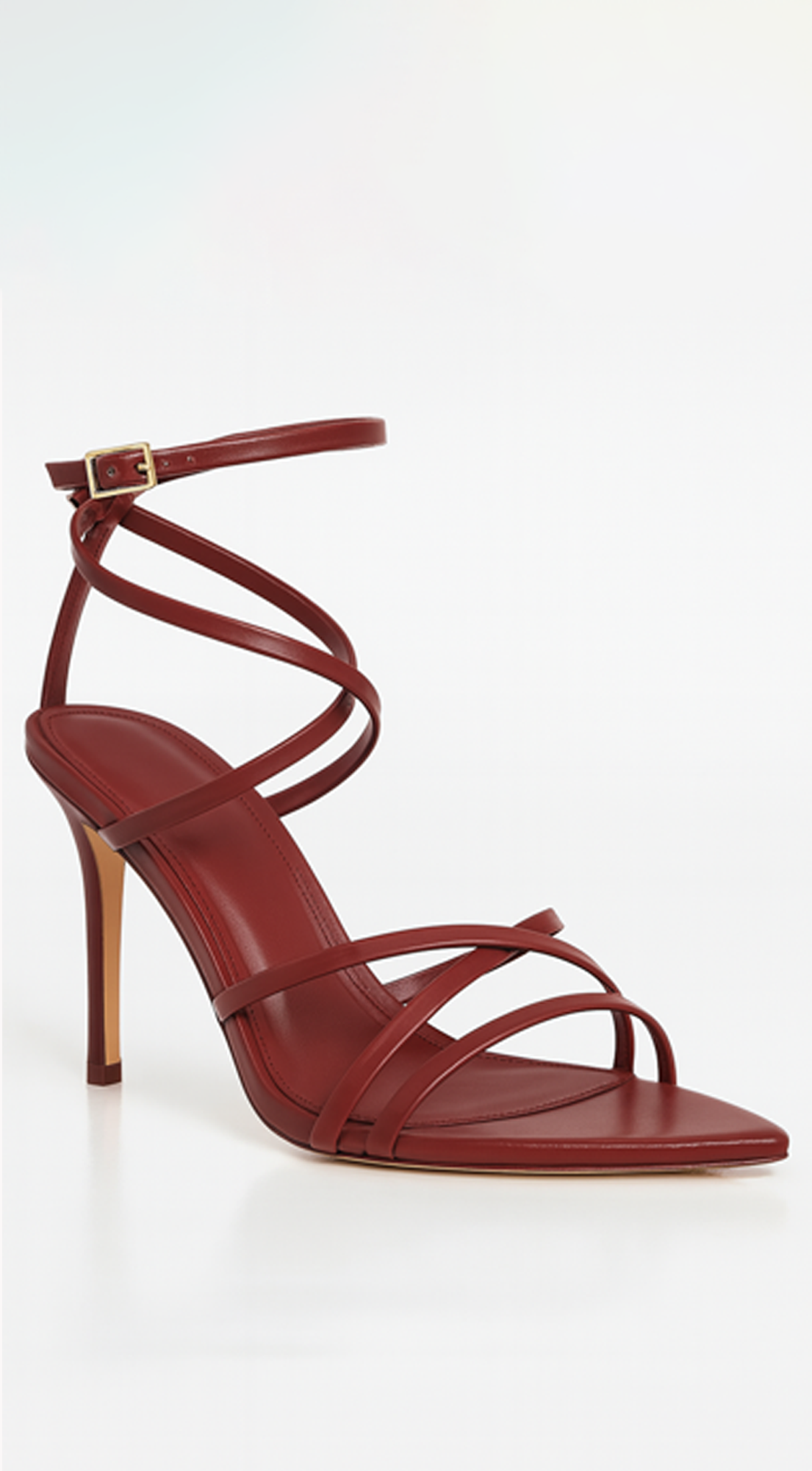 Annabella Strappy Heel - Burgundy