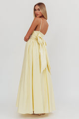 Love Songs Back Bow Maxi Dress Butter