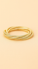 Ina Multi Metal Spring Bracelet - Gold