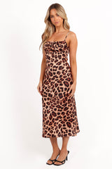 Brynley Midi Dress - Leopard