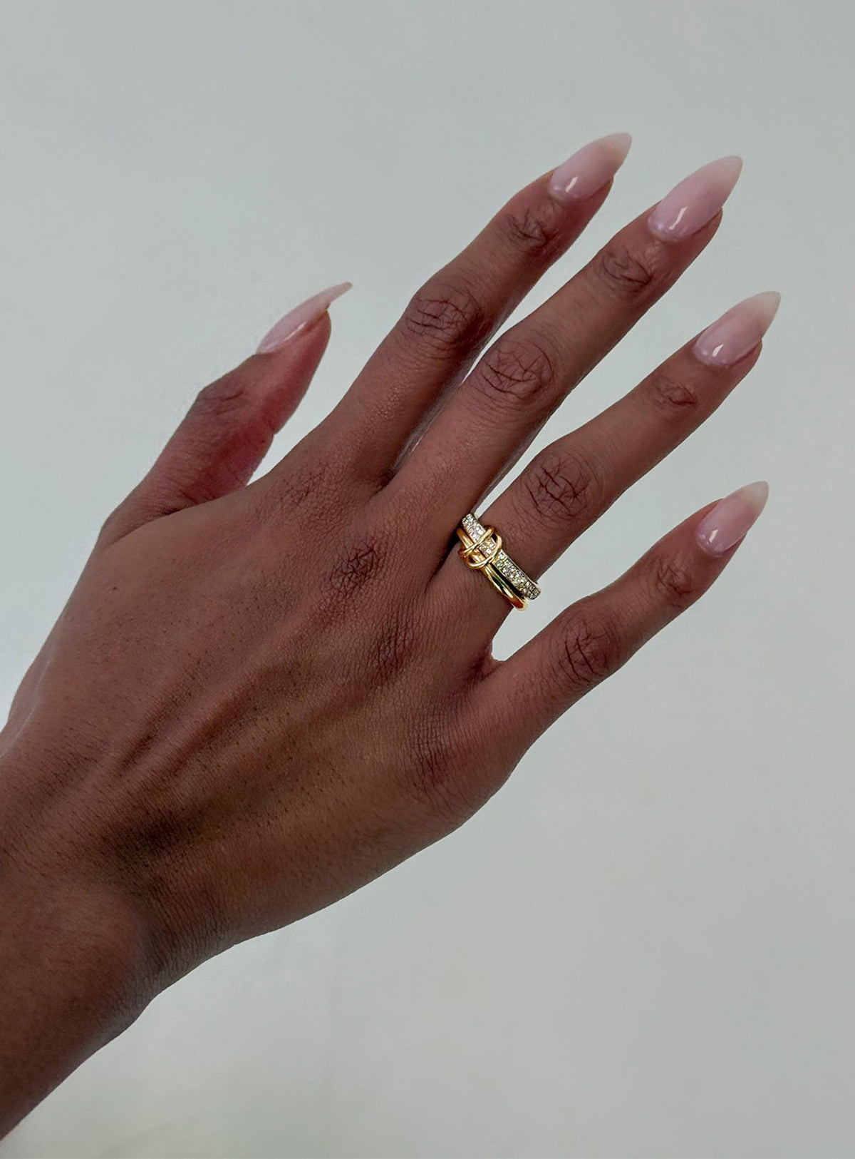 Something Sweet Stacked Ring Gold